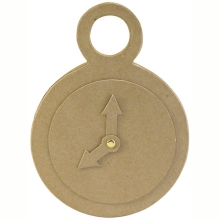 Zegar z masy papierowej 20,5 x 15 x 3 cm. AC800 C, Decopatch