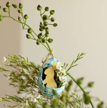 Jajka pęknięte do zawieszenia 5 x 5 x 5.3 cm - 6 szt. AC907C, Decopatch