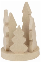 Świecznik z motywem lasu, Decopatch