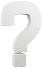 Znak 3D duży 20cm „?” AC727 C