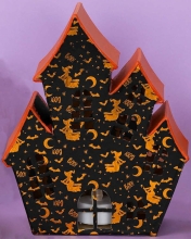 Nawiedzony Dom 19,5 x 16,5 x 8 cm z masy papierowej SA232C, Decopatch