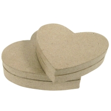 Pudełko w kształcie serca (XS) 13 x 11 x 3,5cm. BT036C, Decopatch