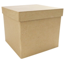 Pudełko kwadratowe 16 x 16 x 14 cm kartonowe. BT039C, Decopatch