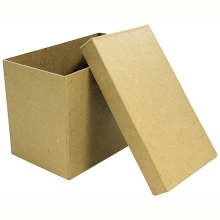 Pudełko prostokoątne 17 x 10 x 12 cm kartonowe. BT043 C, Decopatch