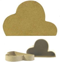 Pudełko w kształcie chmurki S 9 x 5,5 x 3,5 cm z masy papierowej BT049C, Decopatch