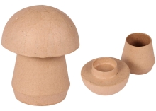 Pudełko w kształcie grzyba 7,5 x 7,5 x 9,5 cm z masy papierowej BT065C, Decopatch