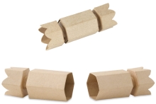 Pudełko w kształcie cukierka 18 x 6,5 x 6,5 cm z masy papierowej BT069C, Decopatch