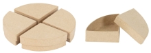 Pudełka ćwiartki okręgu 7 x 7 x 3 cm z masy papierowej BT072C, Decopatch