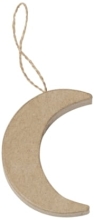 Księżyc do zawieszania 15 x 7,5 x 5 cm. NO057 C, Decopatch