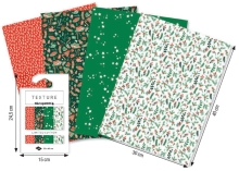 Papier do decoupage teksturowany kolekcja BN Cosy  4 ark. 30 x 40 cm TD897C, Decopatch