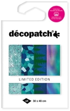 Papiery foliowane Zorza Polarna 4 ark. TD927C, Decopatch