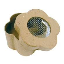 Pudełko w kształcie kwiatka z siatką 8 x 8 x 4cm BT504, Decopatch