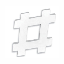 Znak 3D duży 20 cm „#” AC789 C