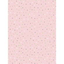 Papier do decoupage Mikro serduszka na bladoróżowym 30 x 40 cm FDA684