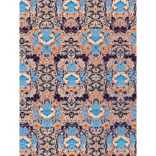 Papier do decoupage Art deco beże, turkusy, fiolet 30 x 40 cm FDA695