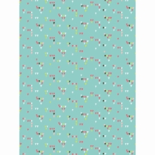 Papier do decoupage Trójkaciki na turkusowym 30 x 40 cm FDA714