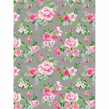 Papier do decoupage Róże na szarym 30 x 40 cm FDA716