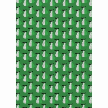 Papier do decoupage Gruszki stylizowane na zielonym 30 x 40 cm FDA721