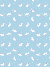 Papier do decoupage Jednorożce na bladoniebieskim30 x 40 cm FDA727