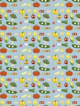 Papier do decoupage Warzywa z oczami 30 x 40 cm FDA730