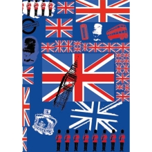 Papier do decoupage Brytyjskie symbole 30 x 40 cm FDA530