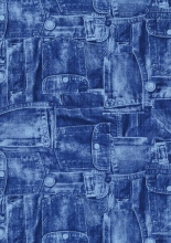 Papier do decoupage Jeans 30 x 40 cm FDA381