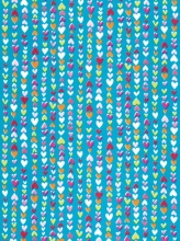 Papier do decoupage Mini serduszka na niebieskim 30 x 40 cm FDA410