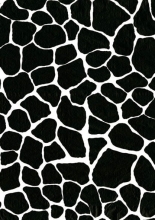 Papier do decoupage skóra żyrafy czarno-biała 30 x 40 cm FDA504