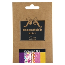 Papier do decoupage 5 ark. 30 x 40 cm kolekcja No. 5. DP005