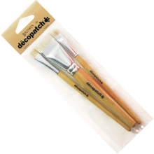 Pędzle do kleju długie szczecinowe kpl. 2 x PC10, 1 x PC30 - 3 szt. PACKPCSOIEO, Decopatch