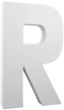 Litera 3D duża 20cm „R” AC717 C