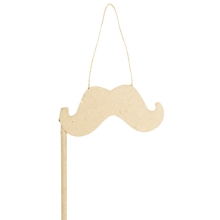 Wąsy na patyku - rekwizyty do zdjęć 10 x 32cm AC391, Decopatch