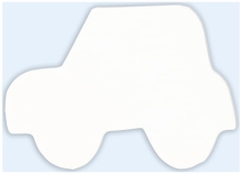 Szablon Auto 12x1,5x9 cm, Decopatch